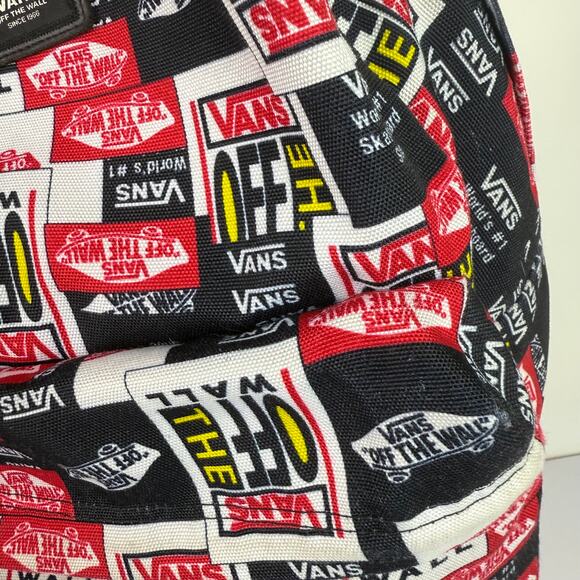 Vans Old Skool III Backpack Red Black White 18 inch Dual Strap Computer Bag - Picture 5 of 16
